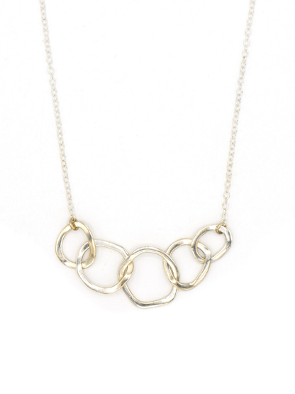 simple circle link sterling necklace | Fair Anita