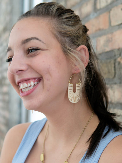 white woven hoop earrings | Fair Anita